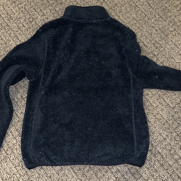 Members Mark Navy Speckled Sherpa Alpine Pullover Jacket size small - Picture 4 of 6